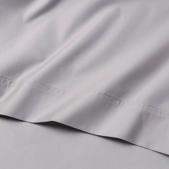 Full 6pc 800 Thread Count Solid Sheet Set Light Gr Light Gray - Picture 3 of 4